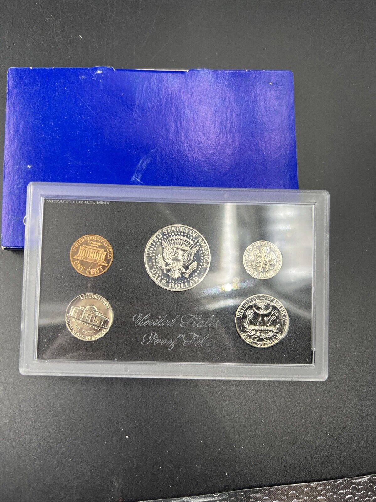 1968 S 5 Coin US Mint Proof Set OGP w/ 40% Silver Kennedy Half