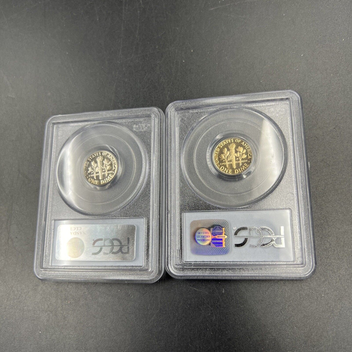 2 Coin Set / Lot 1977 & 1978 S 10c Roosevelt Clad Dime Coin PCGS PR69 DCAM