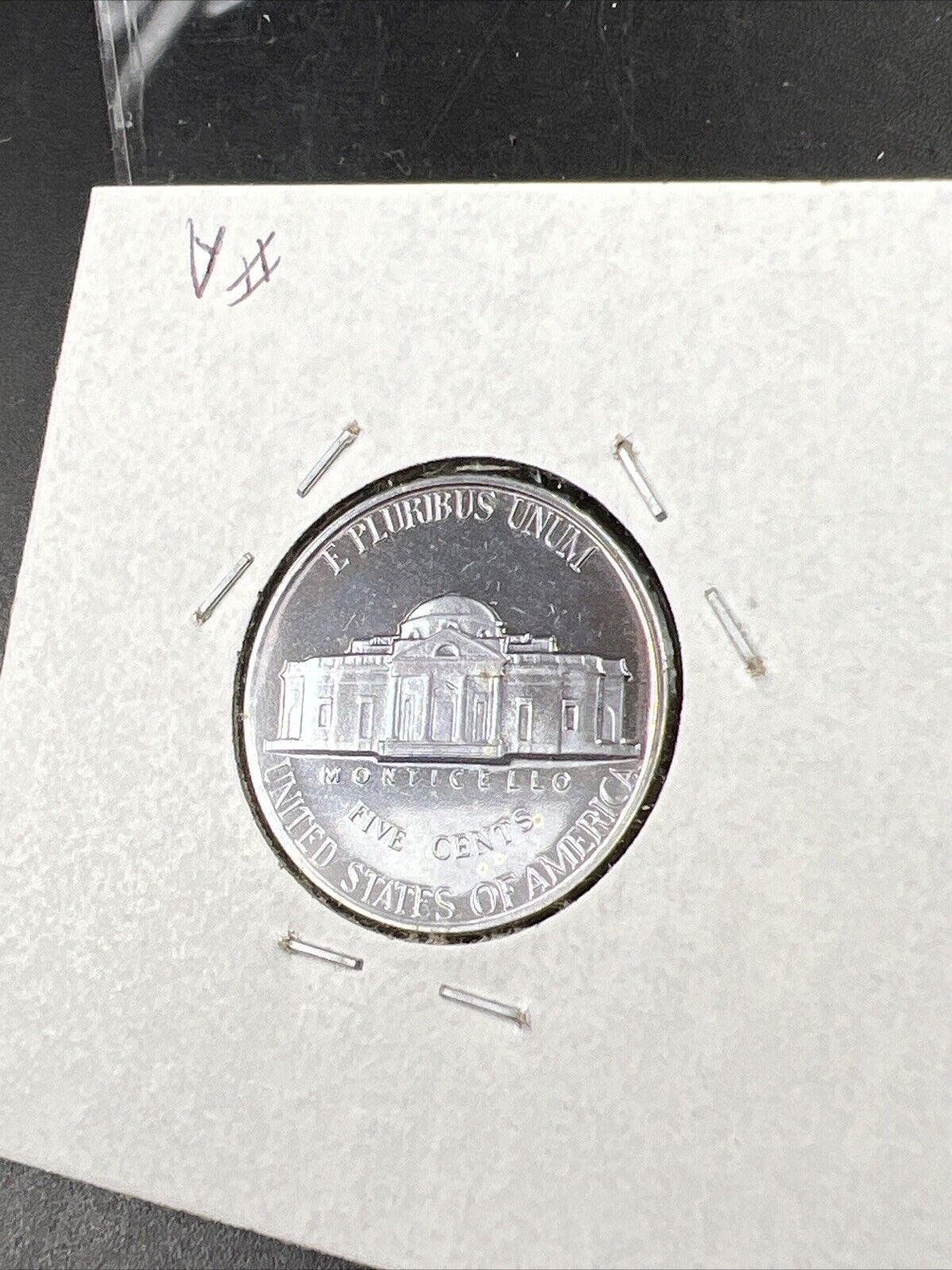 1962 5c Proof Jefferson Nickel Coin Neat Blue Toning