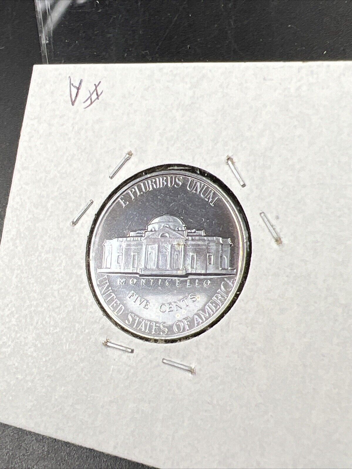 1962 5c Proof Jefferson Nickel Coin Neat Blue Toning