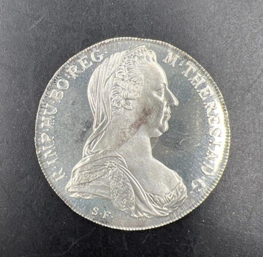 Maria Theresa Thaler 1780 Silver Coin Restrike Gem Proof Uncirculated #C