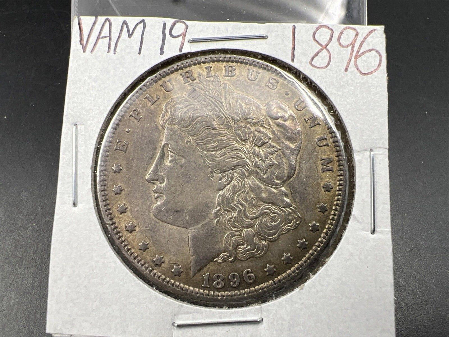 1896 P Morgan Silver Dollar Coin VAM 19 MPD Misplaced Date 7 in Denticles CH AU