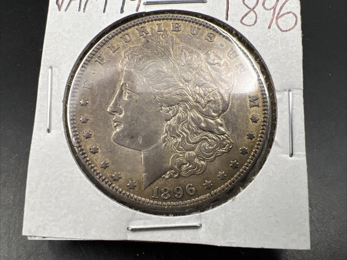 1896 P Morgan Silver Dollar Coin VAM 19 MPD Misplaced Date 7 in Denticles CH AU