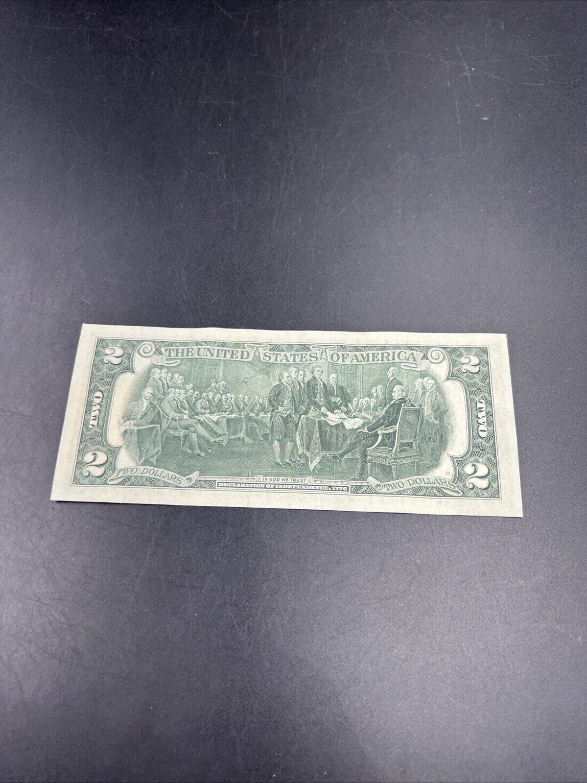 1976 $2 Two Dollar Bicentennial Postal Note Chatsworth GA CH AU #575