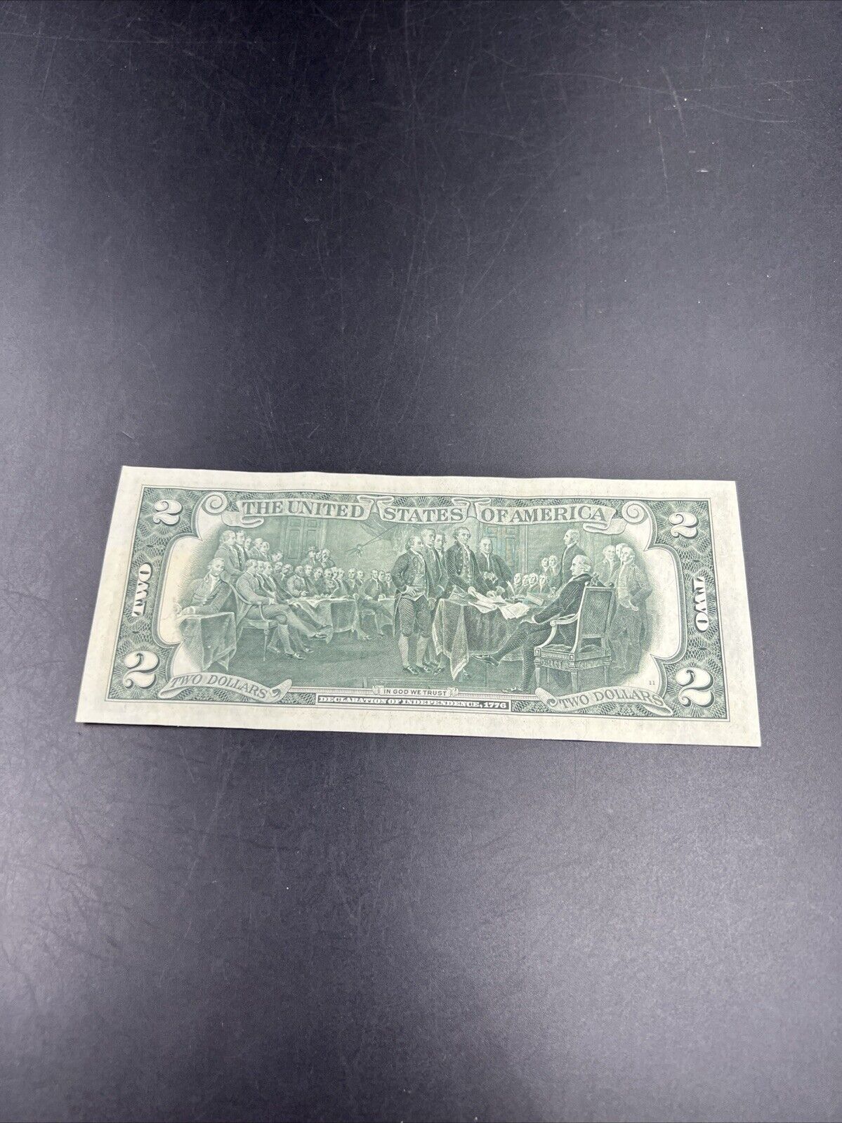 1976 $2 Two Dollar Bicentennial Postal Note Chatsworth GA CH AU #575