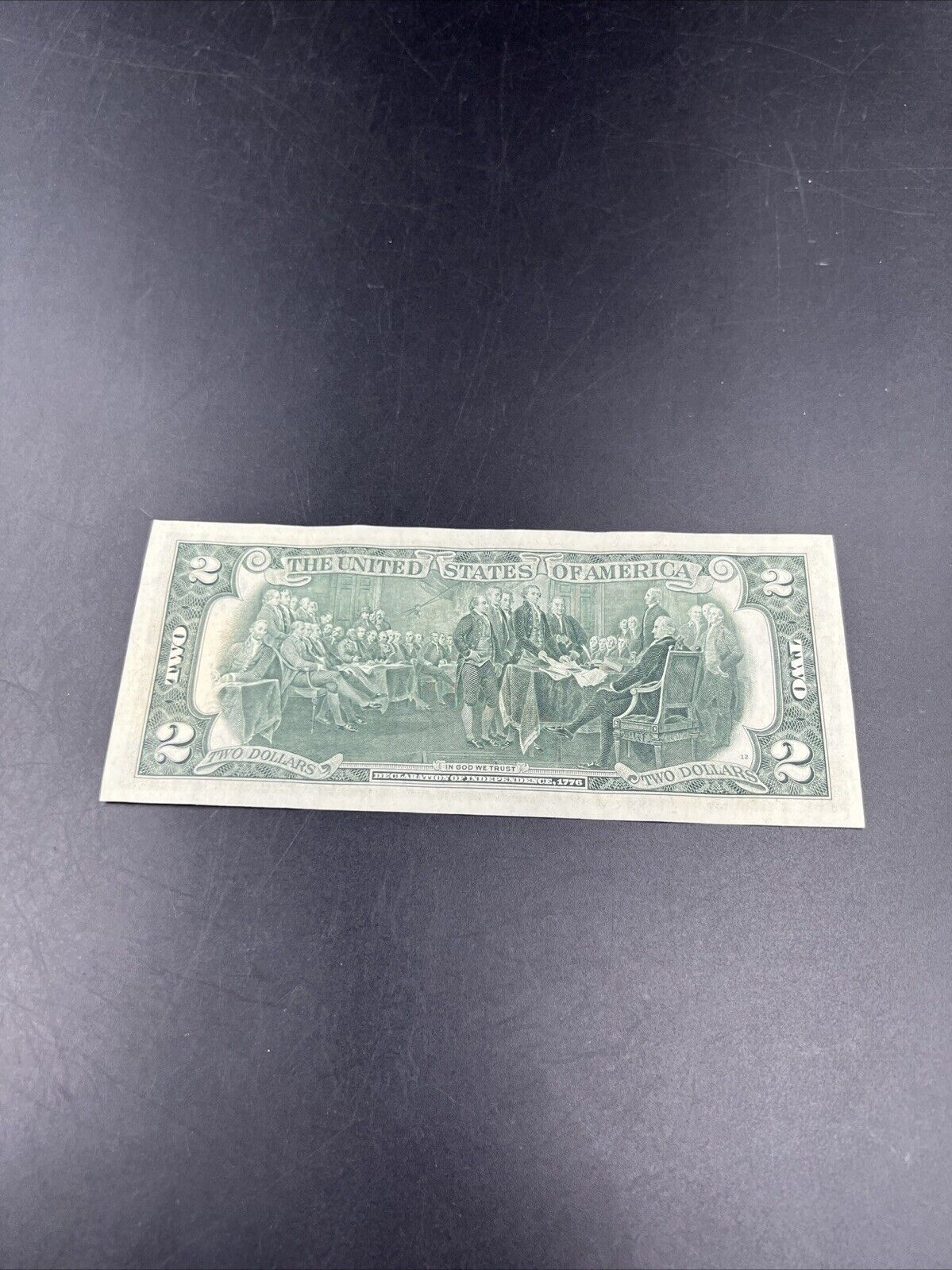 1976 $2 Two Dollar Bicentennial Postal Note Chatsworth GA AU #573