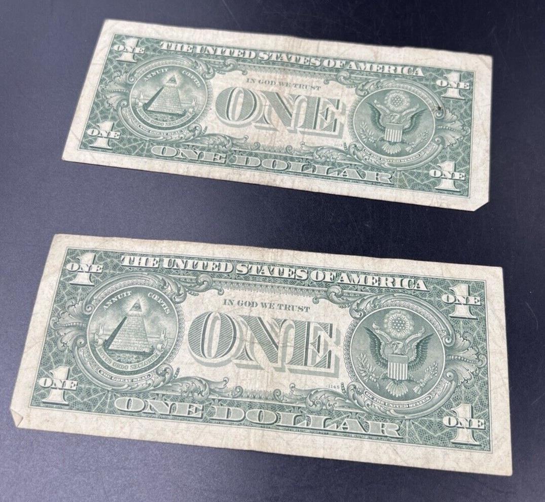 2 Note Set 1963 A & B Barr & Fowler FRN Federal Reserve Note Set VG Circ #136