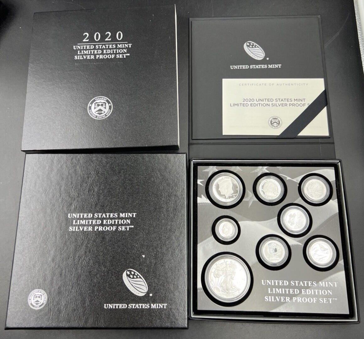 2020 United States Mint Limited Edition Silver Eagle Proof Set w/ Box & COA