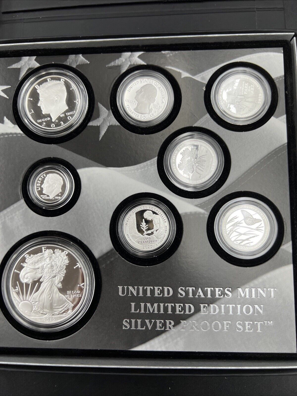 2020 United States Mint Limited Edition Silver Eagle Proof Set w/ Box & COA