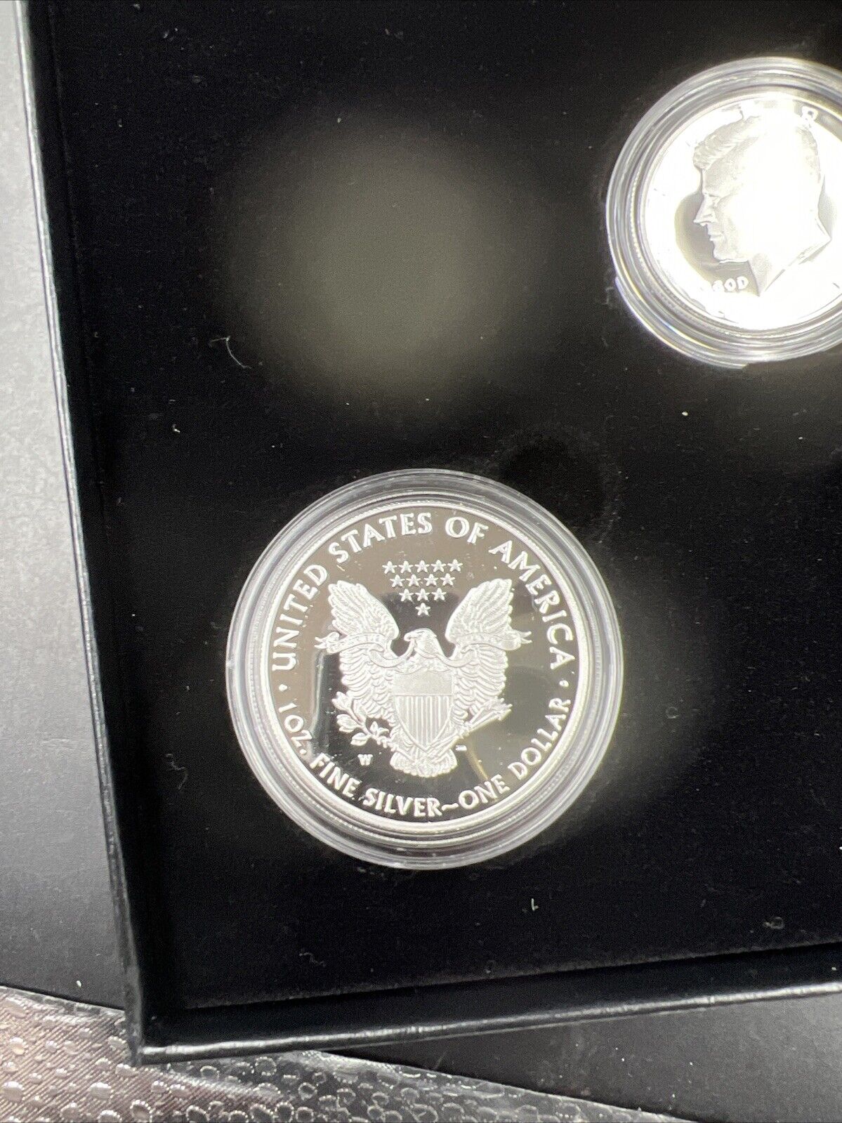 2021 6 Coin Limited Edition Silver Proof Set with Type 1 & @ ASE Silver Eagles