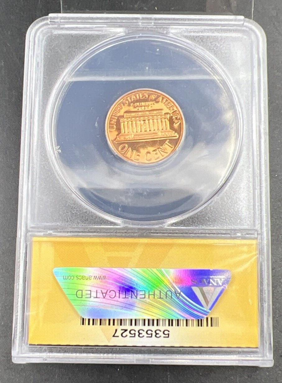 1970 S 1c FS-1402 Small Date Variety Lincoln Memorial Cent Coin PF65 Cameo ANACS