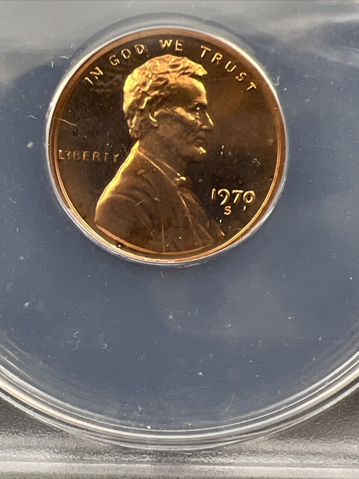 1970 S 1c FS-1402 Small Date Variety Lincoln Memorial Cent Coin PF65 Cameo ANACS