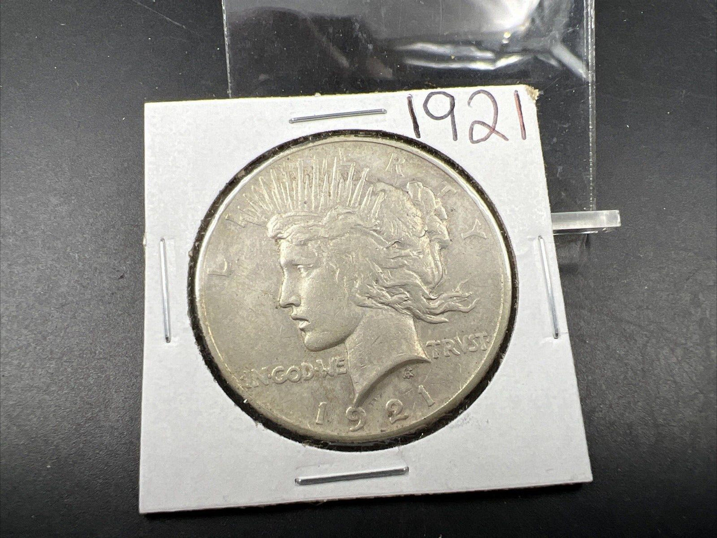 1921 P $1 Peace Silver Dollar Coin Choice VF Very Fine Circ