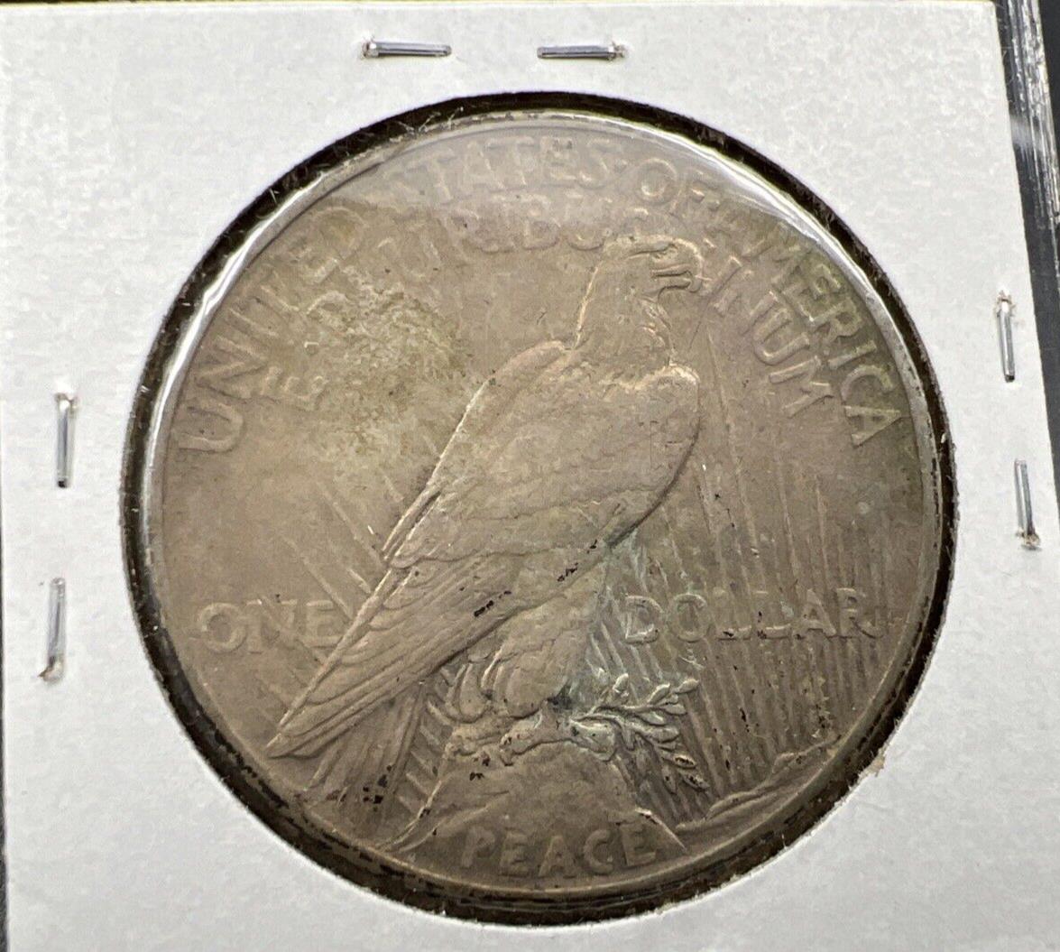 1921 P $1 Peace Silver Dollar Coin Choice VF Very Fine Circ