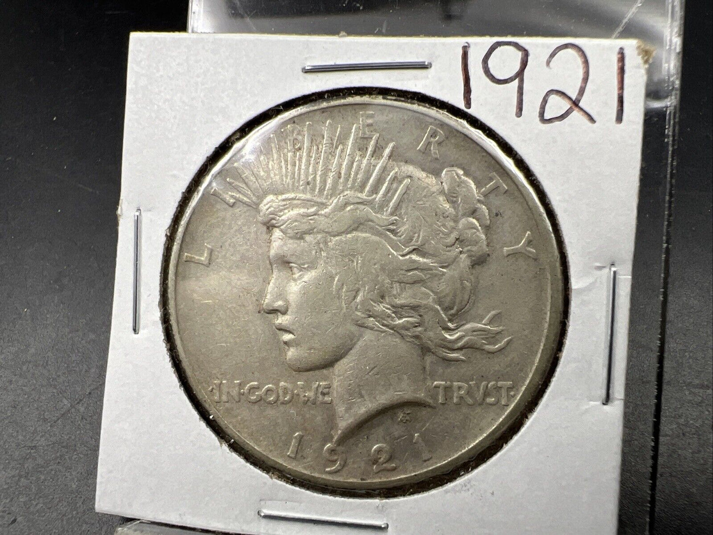 1921 P $1 Peace Silver Dollar Coin Choice VF Very Fine Circ