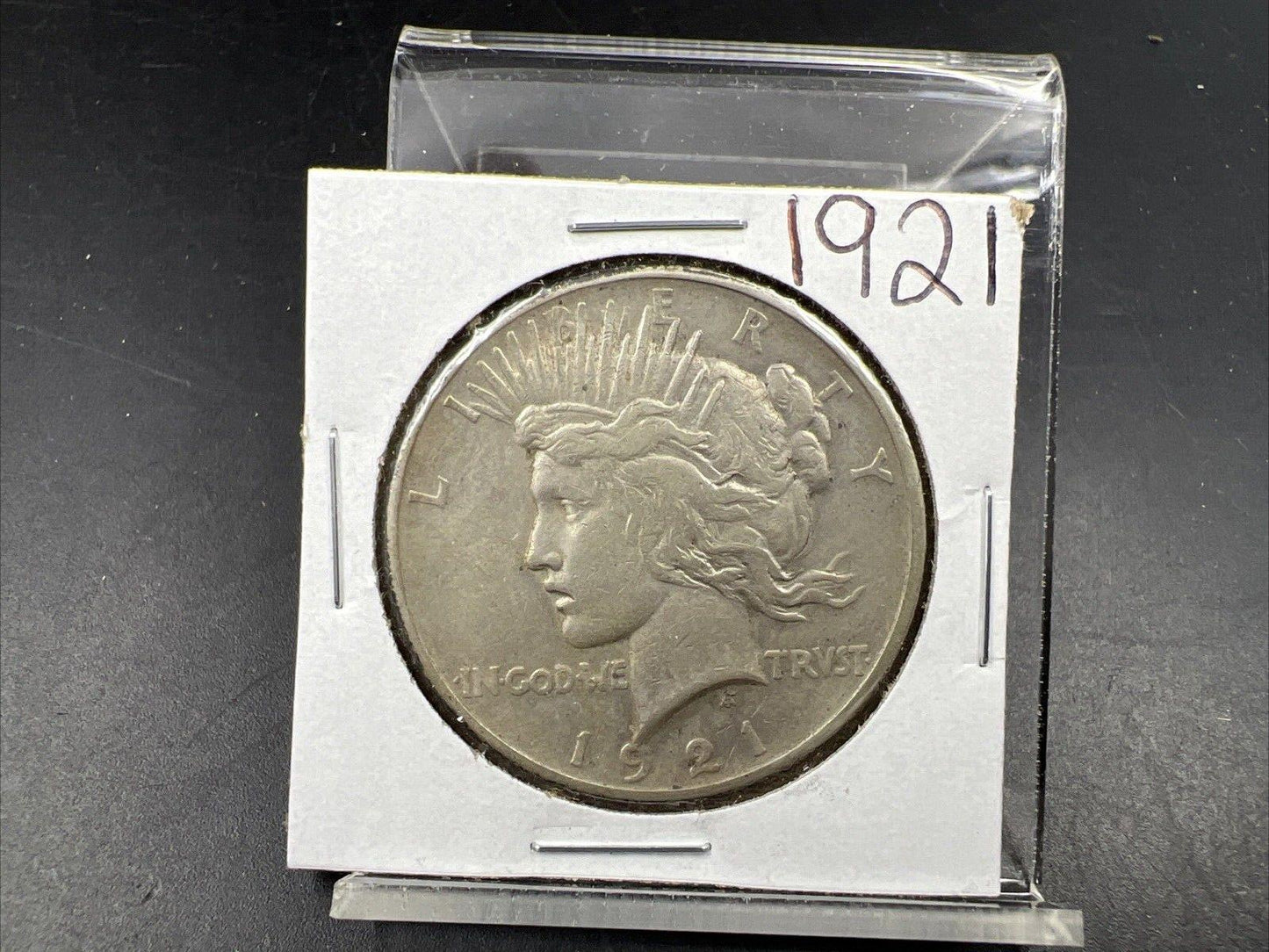 1921 P $1 Peace Silver Dollar Coin Choice VF Very Fine Circ