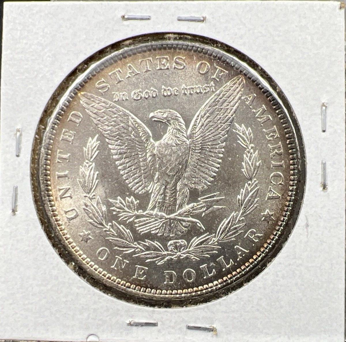 1879 P $1 Morgan Silver Dollar Coin Choice AU About UNC Nice Toning