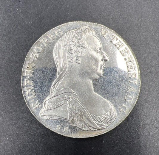 Maria Theresa Thaler 1780 Silver Coin Restrike Gem Proof Uncirculated #A