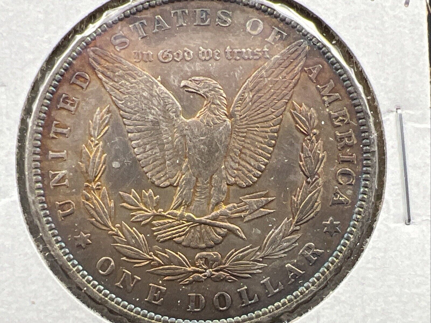 1879 P $1 Morgan Silver Dollar Coin Choice AU About UNC Amber Toning Rev Toner