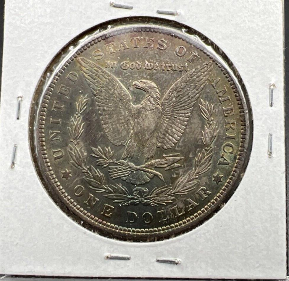 1878 P REV 79 $1 Morgan Dollar Coin Choice AU About UNC PQ Original Toning Toner