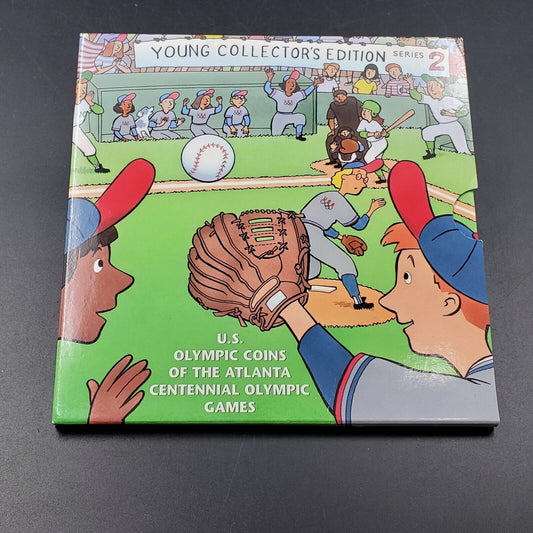 1995 Atlanta Olympic Games Baseball Young Collector Edition Half Dollar 50c Coin