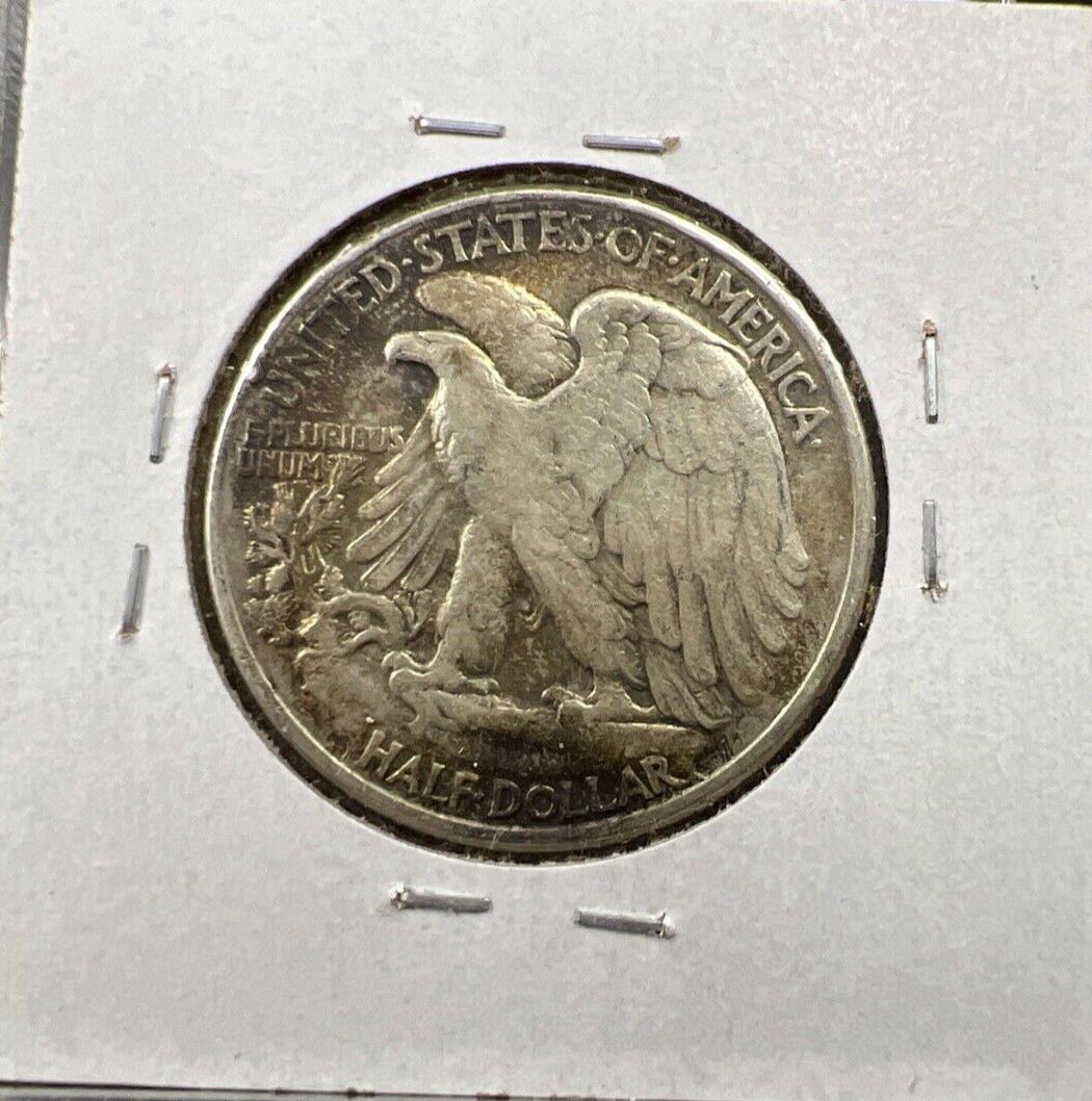 1946 P 50c FS-101 DDO Double Die Obverse Variety Walking Liberty Half VF Toner