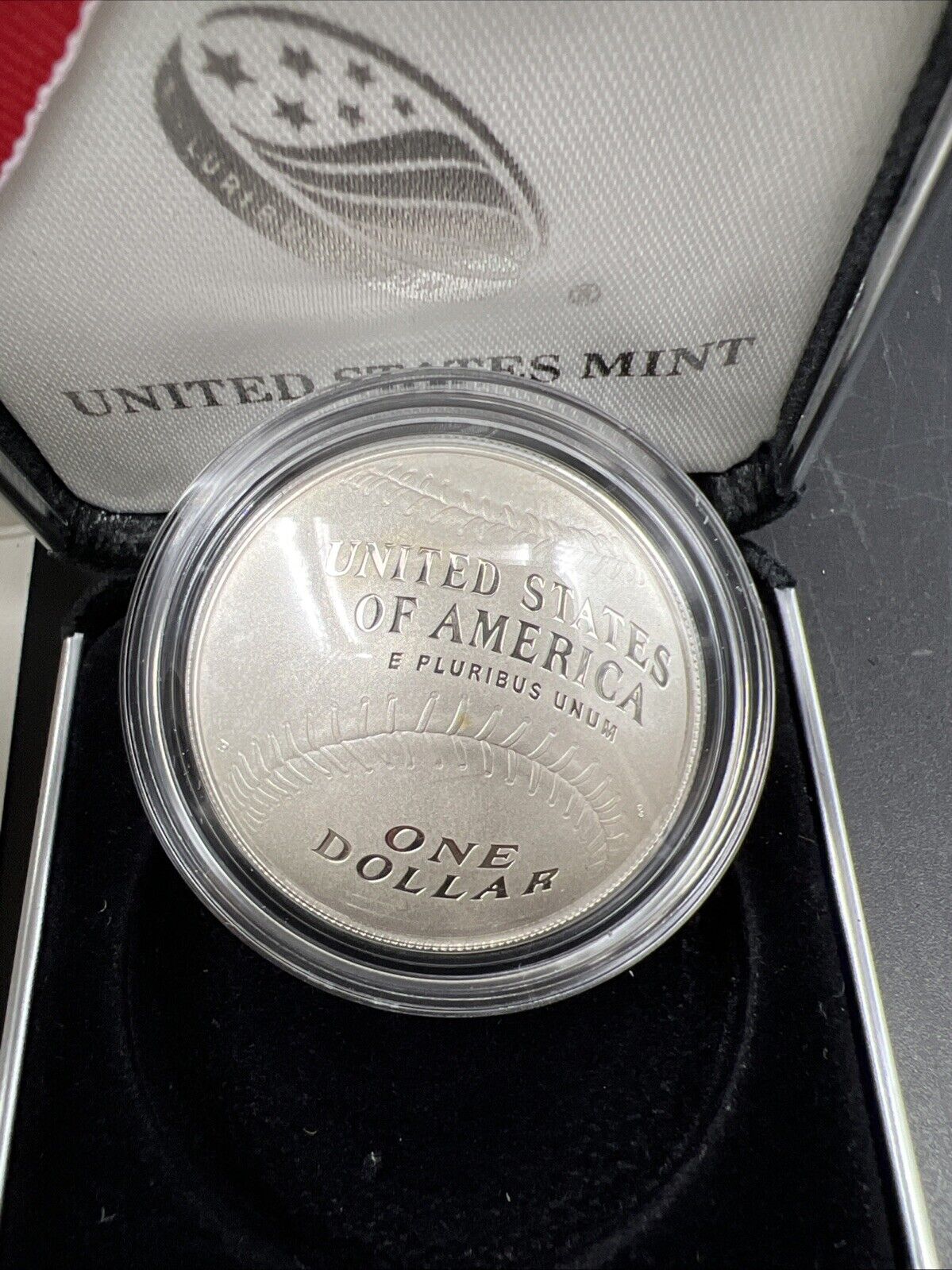 MLB National Baseball Hall of Fame Commemorative 2014 P Proof Silver $1 OGP