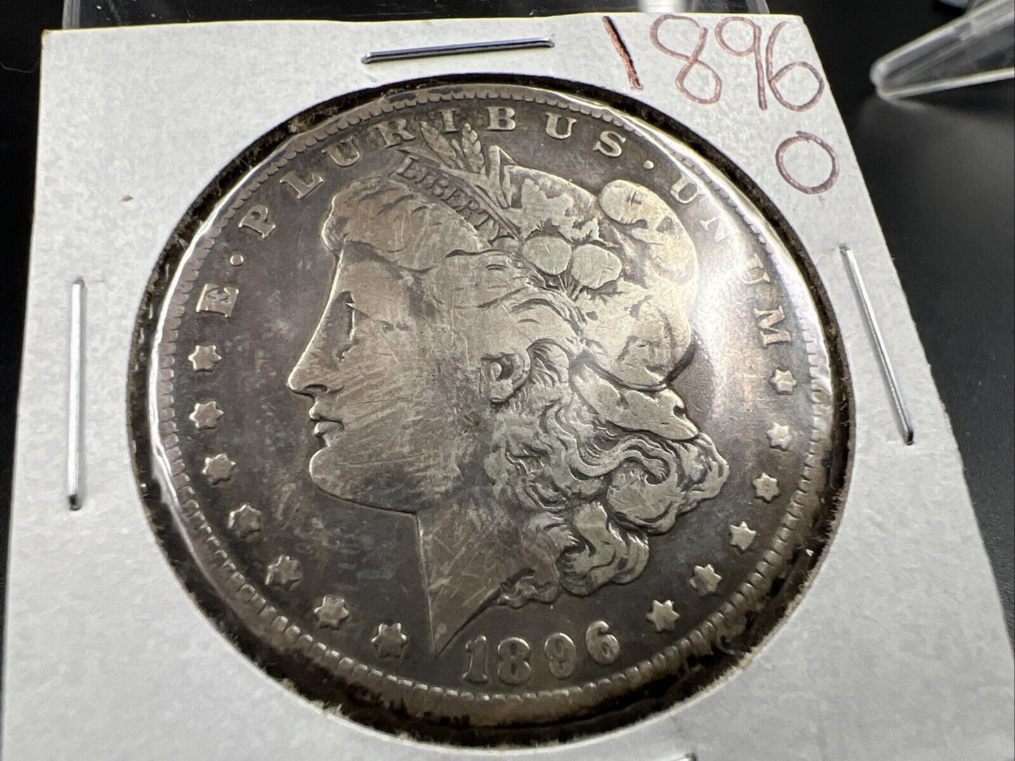 1896 O $1 Morgan Silver Dollar Coin VG Very Good / Fine Circ