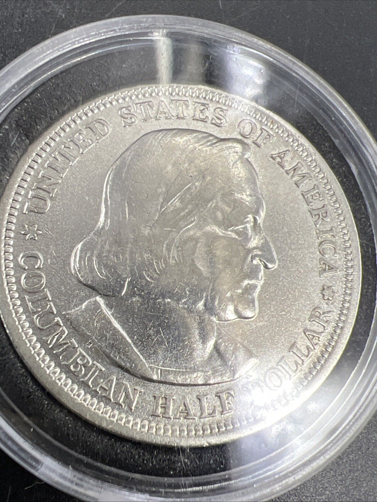 1893 Columbian Classic Commemorative Silver 50c Half Dollar XF Details Whizzed