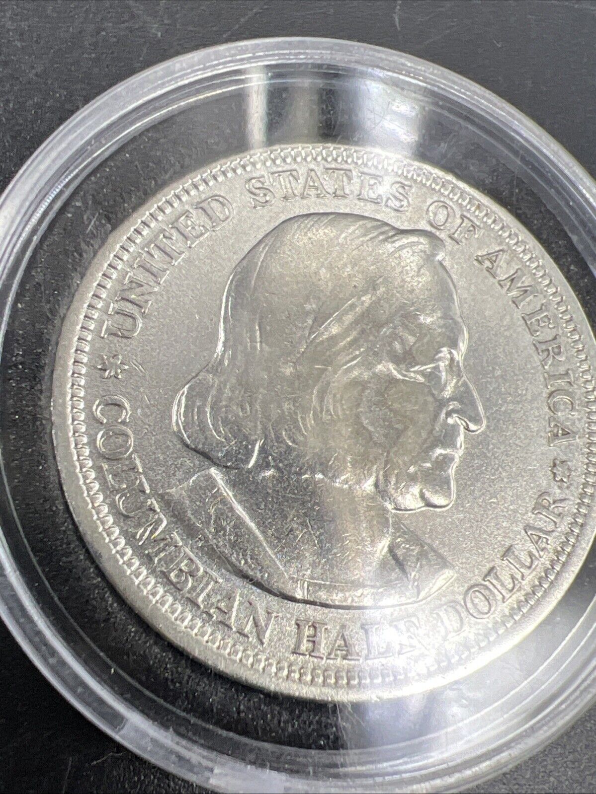 1893 Columbian Classic Commemorative Silver 50c Half Dollar XF Details Whizzed