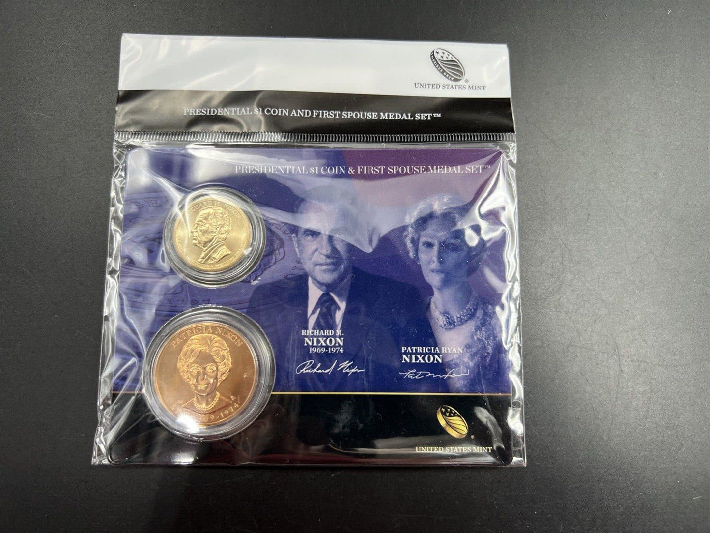 2016 Richard & Patricia Nixon First Spouse $1 Presidential Coin & Medal Set OGP