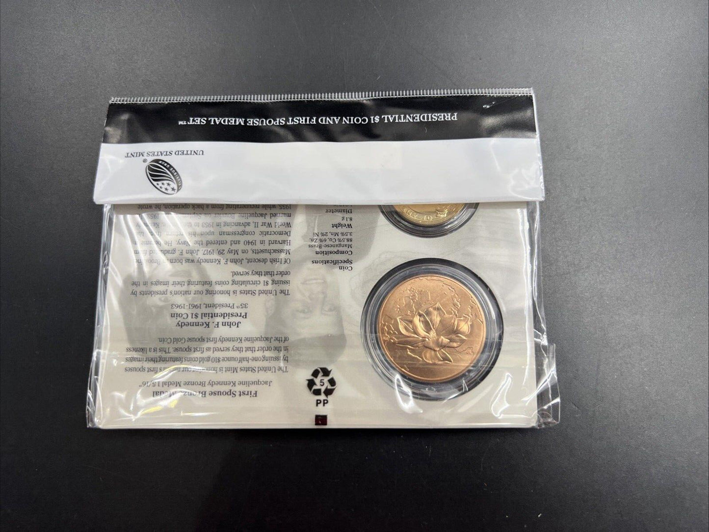 2015 Kennedy First Spouse $1 Presidential Coin & Medal Set OGP