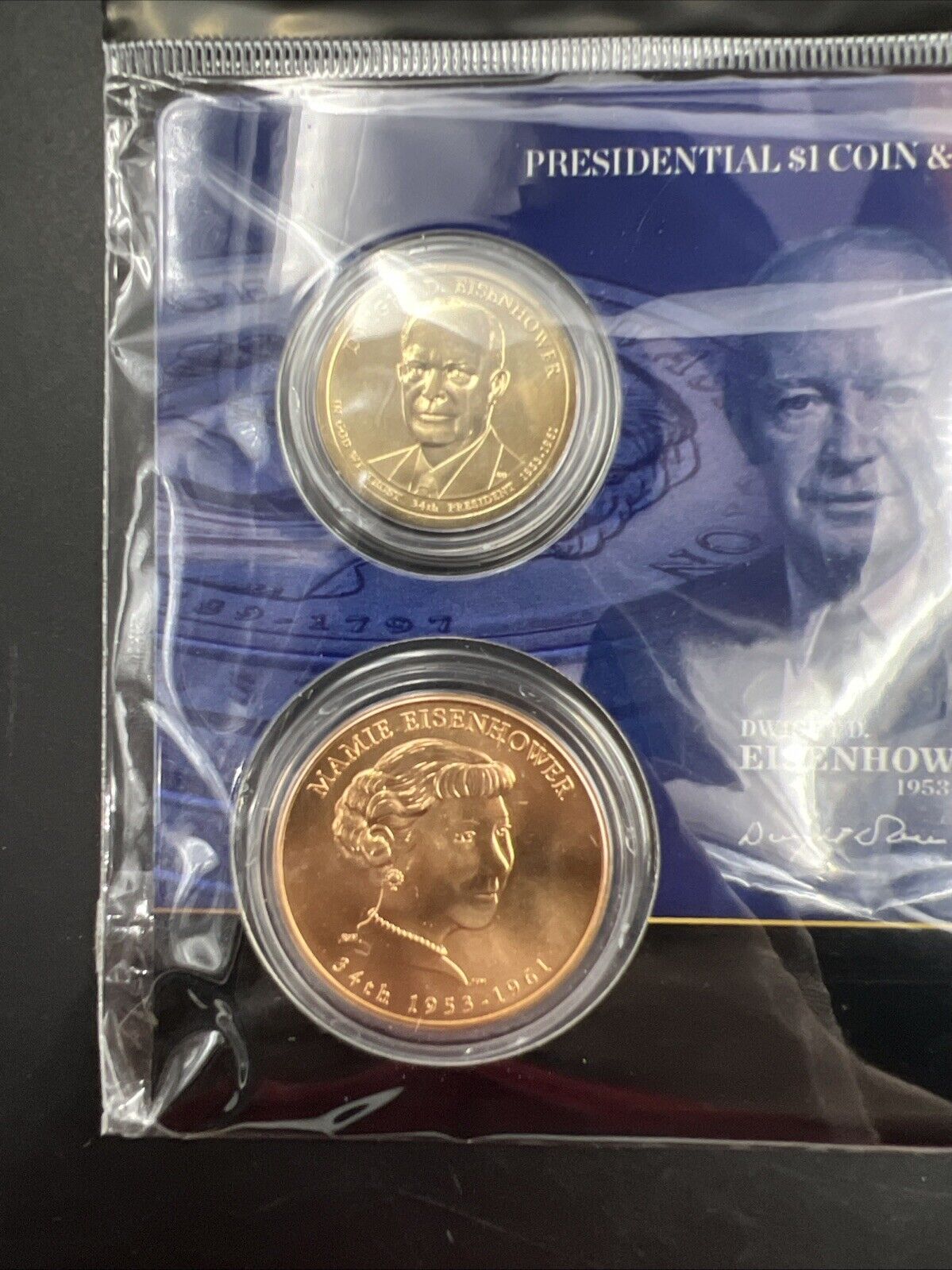 2015 Ike Eisenhower First Spouse $1 Presidential Coin & Medal Set OGP