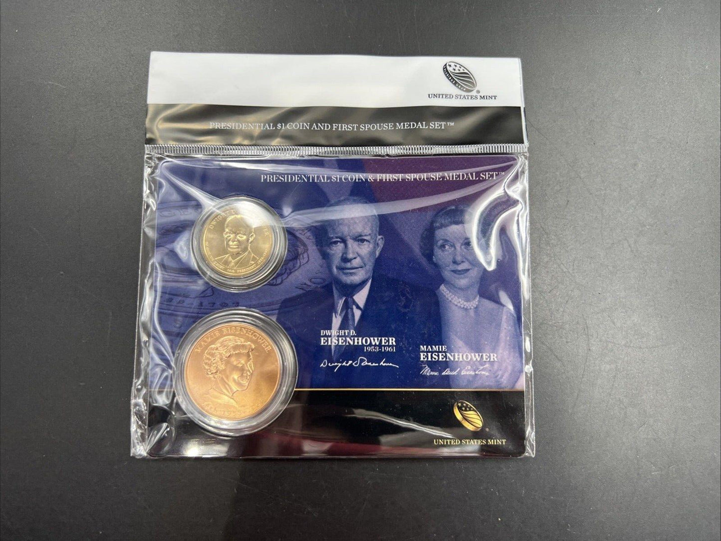 2015 Ike Eisenhower First Spouse $1 Presidential Coin & Medal Set OGP