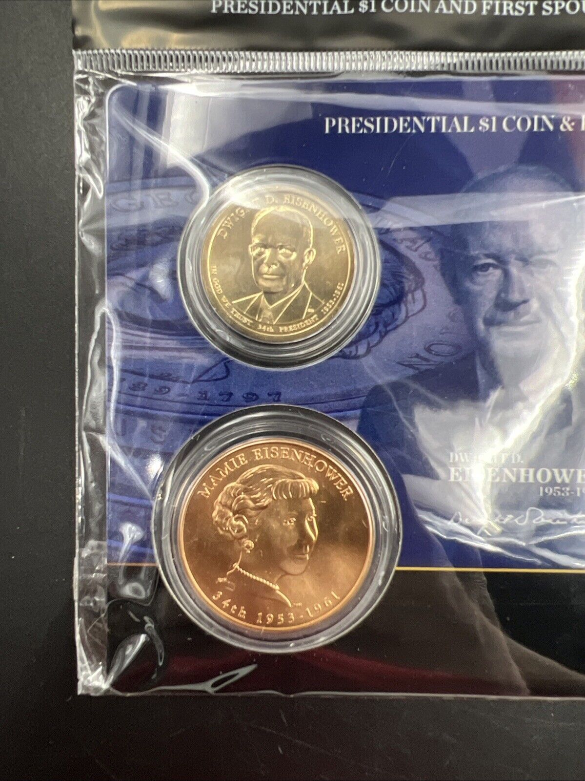 2015 Ike Eisenhower First Spouse $1 Presidential Coin & Medal Set OGP