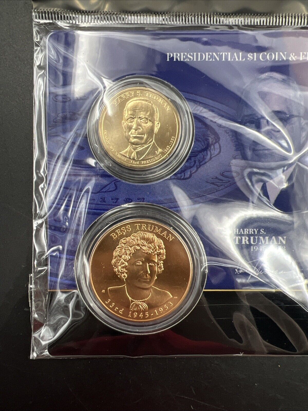 2015 Harry & Bess Truman First Spouse $1 Presidential Coin & Medal Set OGP