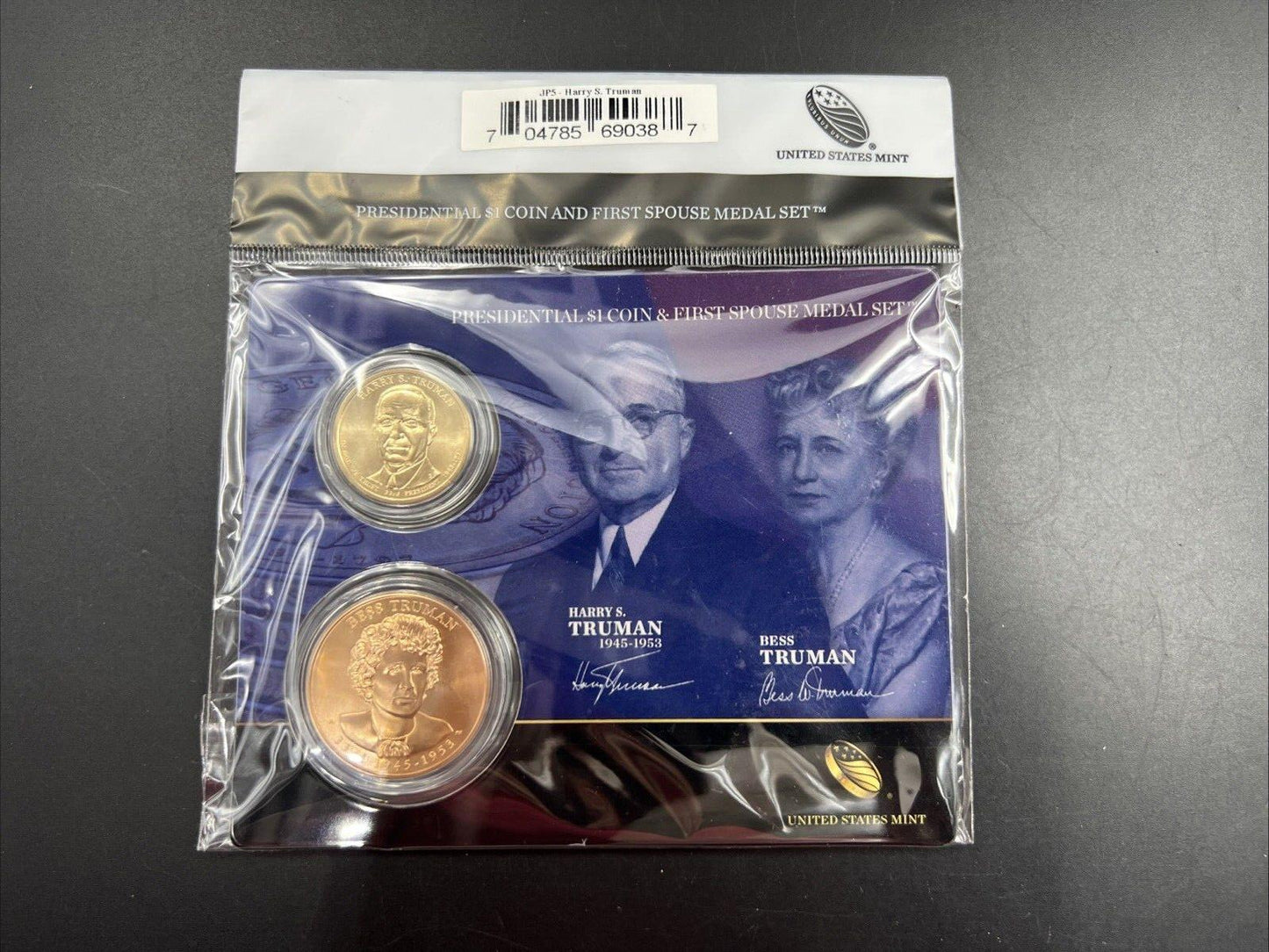 2015 Harry & Bess Truman First Spouse $1 Presidential Coin & Medal Set OGP