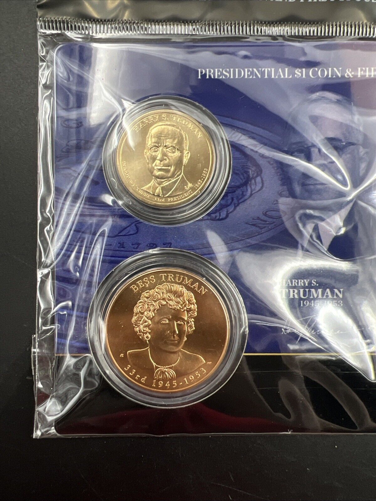 2015 Harry & Bess Truman First Spouse $1 Presidential Coin & Medal Set OGP