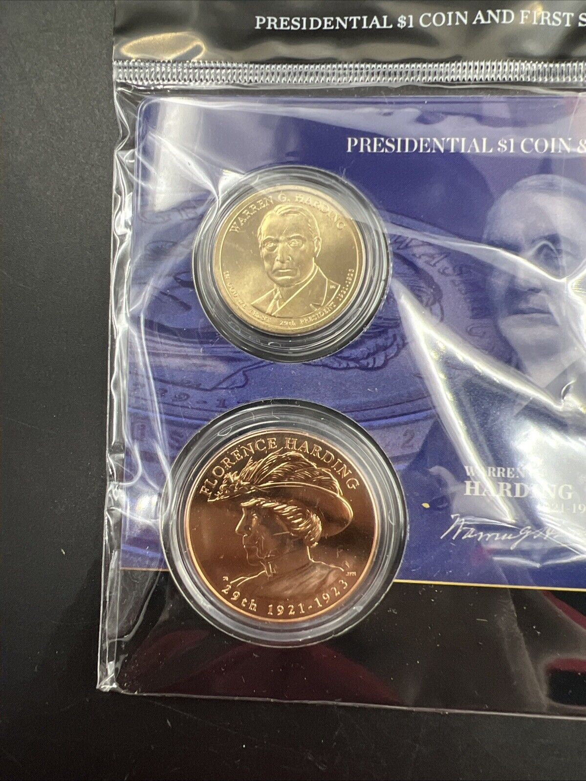 2013 Warren & Florence Harding First Spouse $1 Presidential Coin & Medal Set OGP