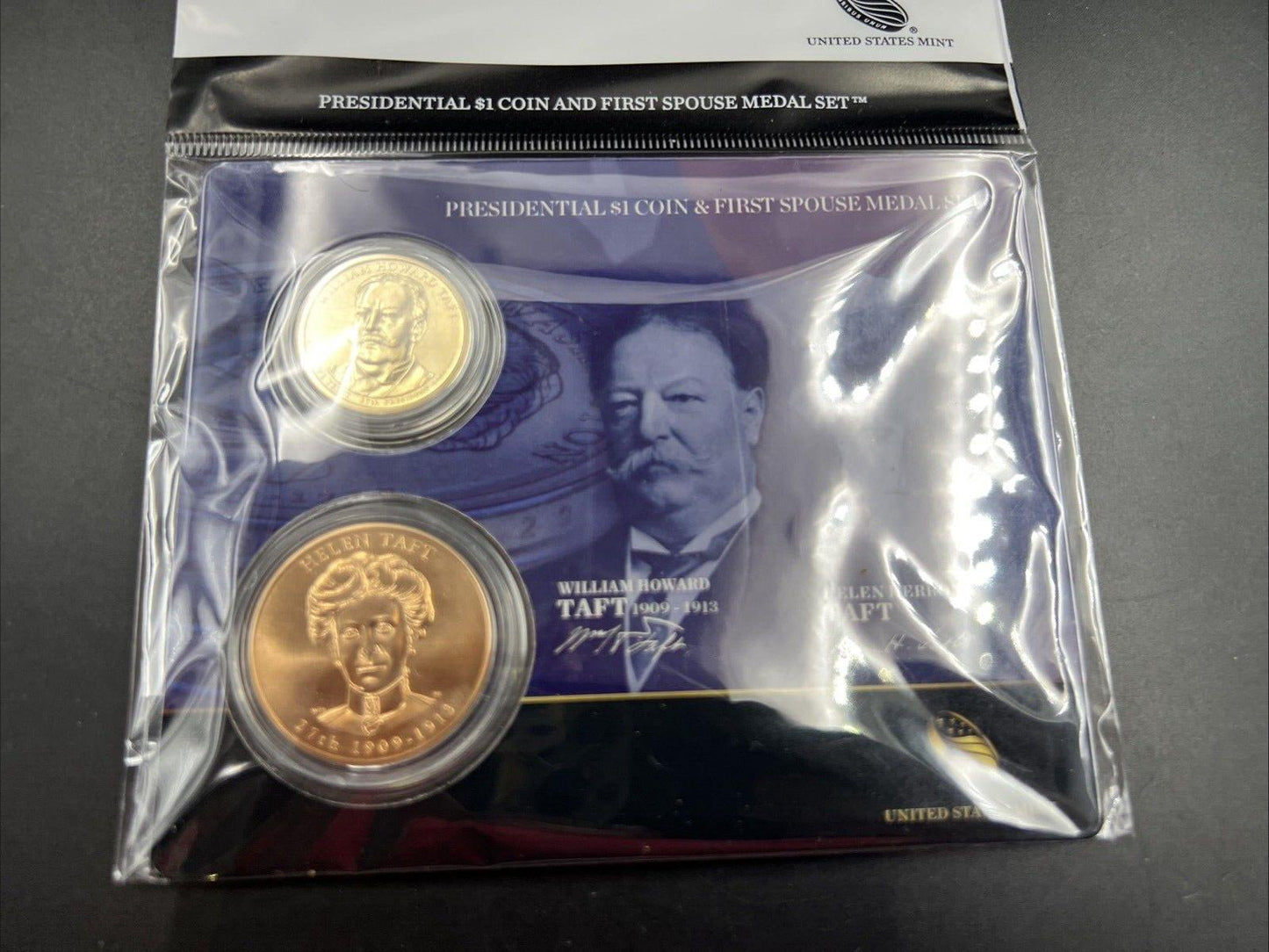 2013 William & Helen Taft First Spouse $1 Presidential Coin & Medal Set OGP