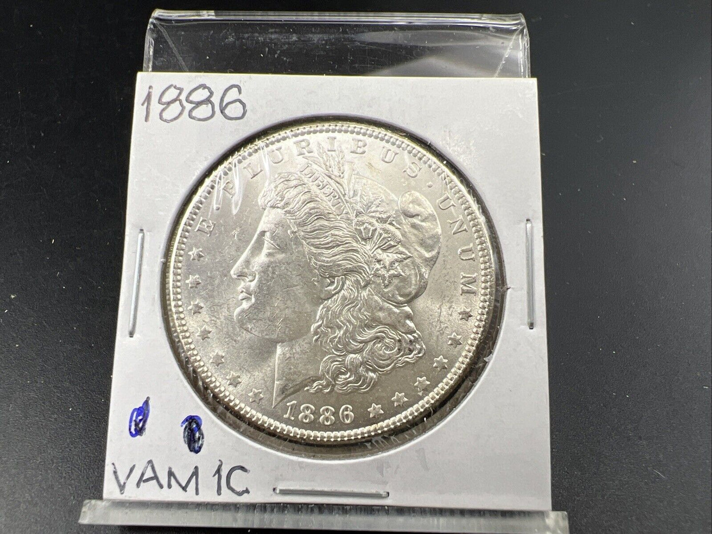 1886 P $1 Morgan Eagle Dollar Coin Choice BU UNC VAM 1C Variety Clashed Dies