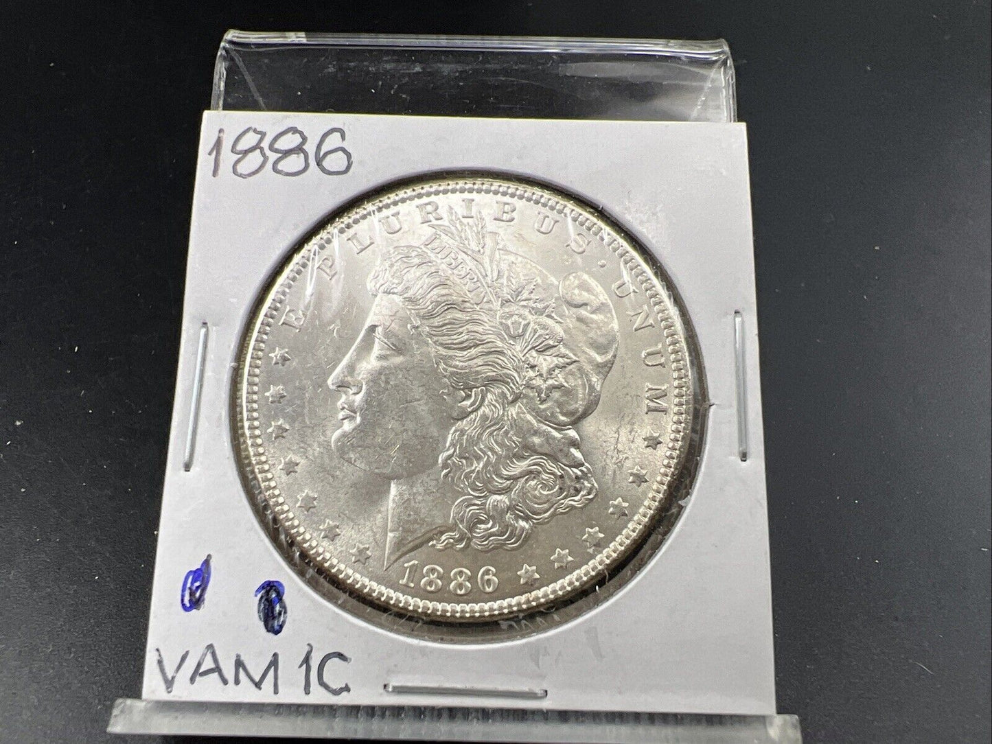 1886 P $1 Morgan Eagle Dollar Coin Choice BU UNC VAM 1C Variety Clashed Dies