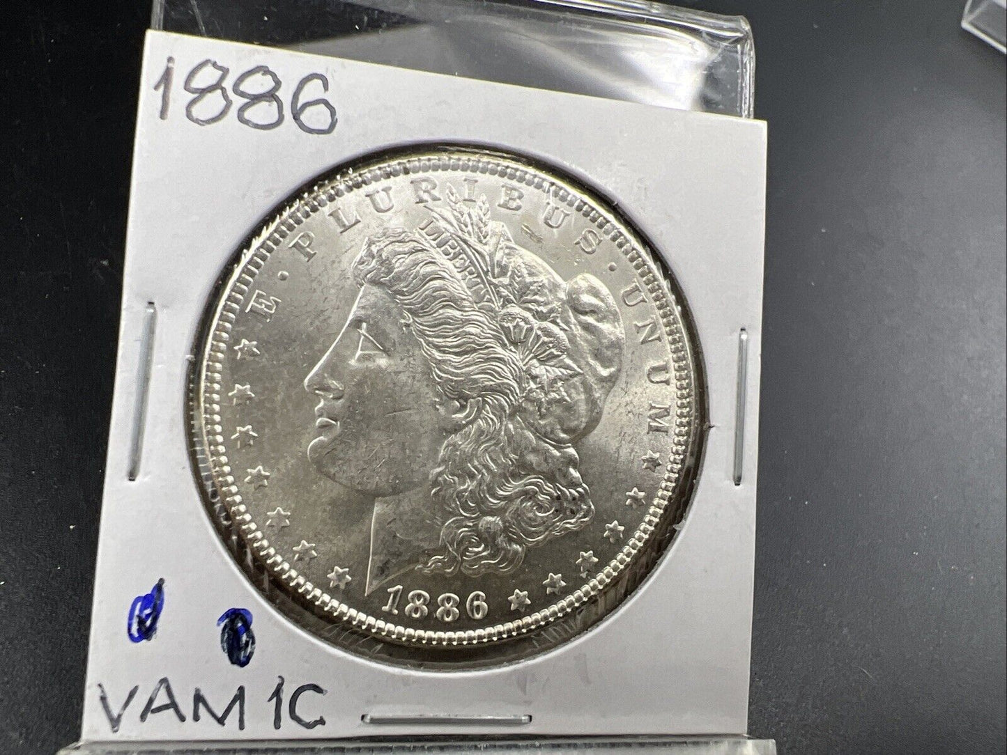 1886 P $1 Morgan Eagle Dollar Coin Choice BU UNC VAM 1C Variety Clashed Dies