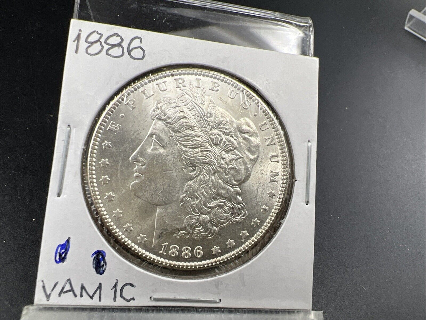 1886 P $1 Morgan Eagle Dollar Coin Choice BU UNC VAM 1C Variety Clashed Dies