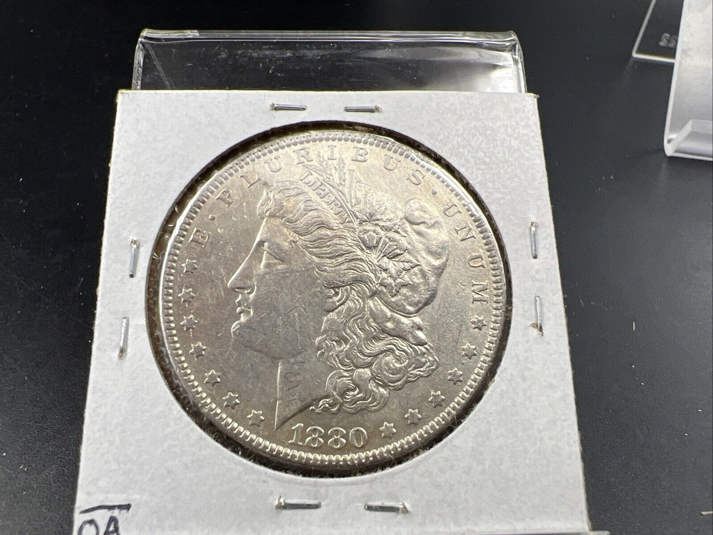 1880 O $1 Morgan Silver Dollar Coin Micro o AU Details Cleaned