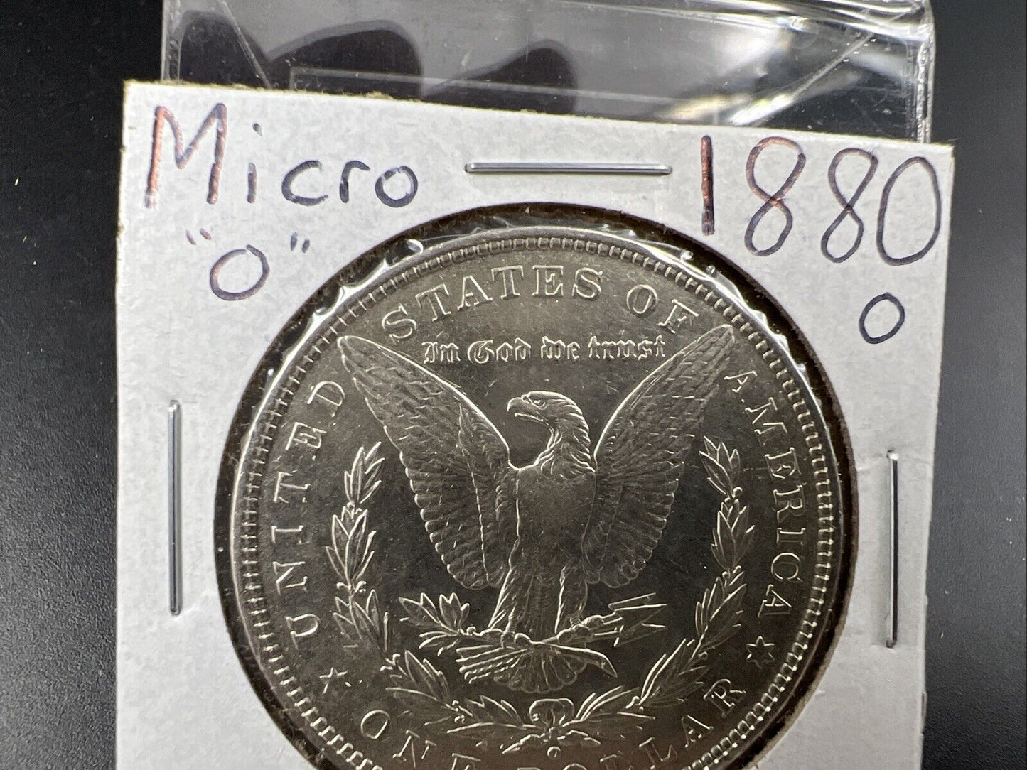 1880 O $1 Morgan Silver Dollar Coin Micro o AU Details Cleaned