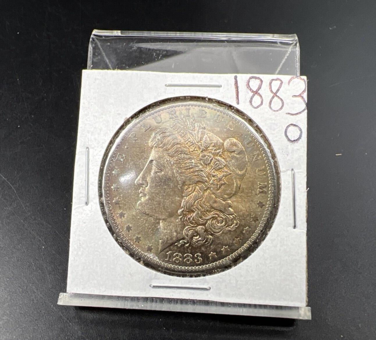 1883 O $1 Morgan Silver Dollar Coin Nice Toning Obverse BU UNC