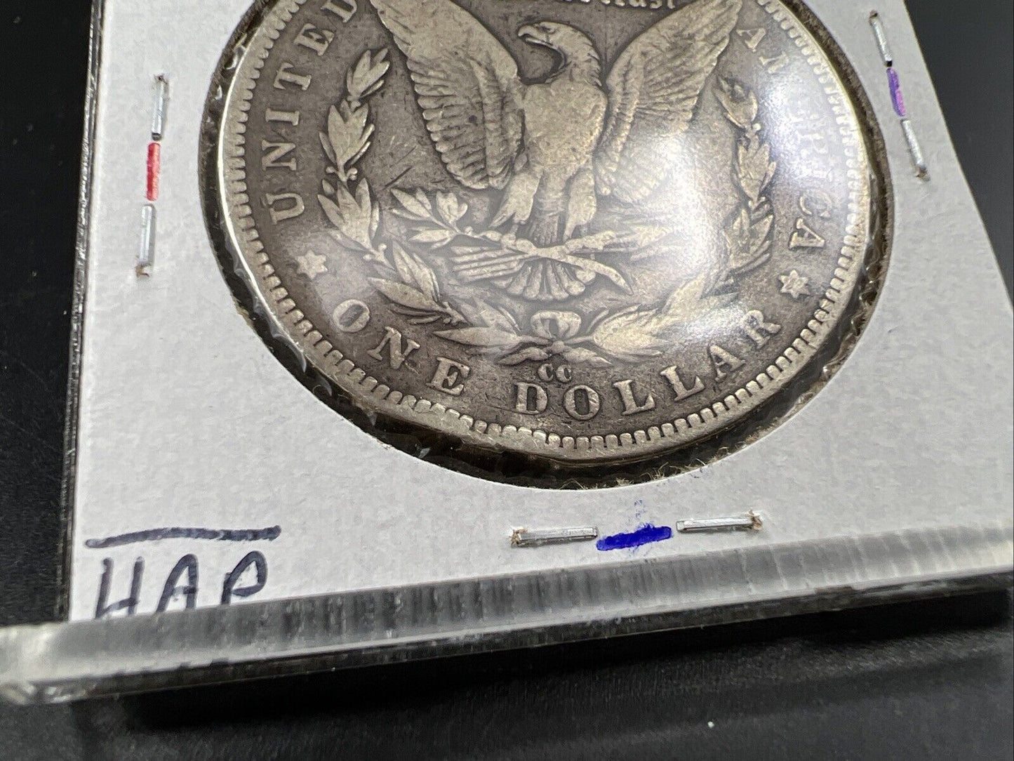 1891 CC Morgan Dollar VG / Fine Details Rim Nic Circulated