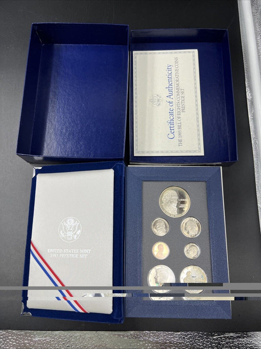 1993 S US Mint Prestige Proof Set OGP used Box & COA