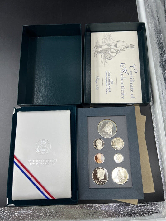 1995 S US Mint Prestige Proof Set OGP used Box & COA